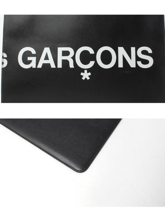 コムデギャルソン トートバッグ レディース メンズ HUGE LOGO BAG ブラック 黒 COMME des GARCONS SA9001HL 鞄 カバン ブランド 通勤 通学 おしゃれ ロゴ レザー 牛革 本革 ギフト プレゼント 贈り物