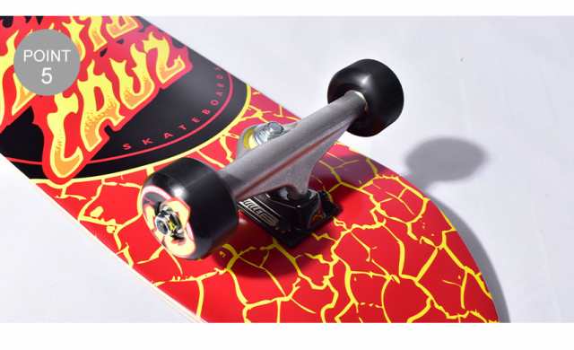 SANTA CRUZ FLAME DOT LARGE SK8 COMPLETES COMPLETES 11116258 ◇50%OFF◇