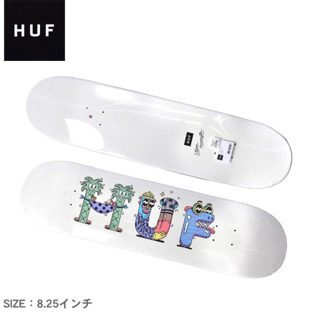 ハフ スケートボード レディース メンズ ハフ×スティーブン ハリントン デッキ ホワイト 白 HUF AC00620 ストリート アウトドア スポーツ ボード スケート デッキ スケボー 人気 カッコいい おしゃれ プリント ロゴ マルチ マルチカラー
