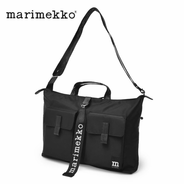 marimekko マリメッコ ショルダーバッグ ブラック エヴリシング