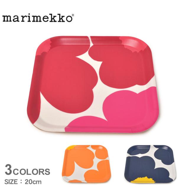マリメッコ キッチン雑貨 UNIKKO 60TH ANNIVERSARY PLWOOD TRAY レッド 赤 ブルー 青 MARIMEKKO 73155 トレー ウニッコ 食卓 花柄 かわいい おしゃれ 総柄 柄 テーブルウェア インテリア 雑貨 おぼん お盆 北欧 ブランド ギフト ホワイトデーの通販は