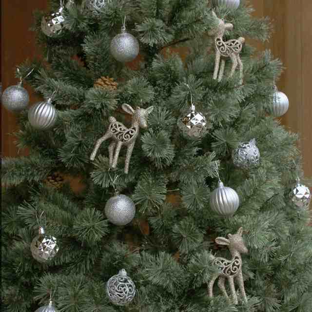 クリスマスツリー オーナメント クリスマスツリー オーナメント小鹿 15cm 4個 セット ゴールド 金 シルバー 銀 オーナメントセット セッの通販はau Pay マーケット Z Craft