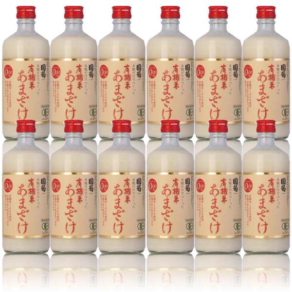 2ケース 国菊有機米あまざけ（甘酒）ノンアルコール500ml×12本×2ケース 篠崎（福岡）