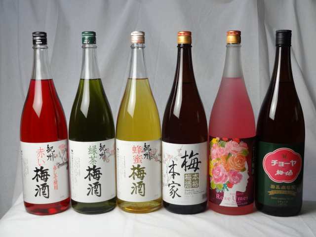 こんな梅酒福袋が欲しかったぁ　飲み比べ6本セット(中野BC 赤い梅酒 緑茶梅 酒 蜂蜜梅酒 中埜酒造 おばあちゃんの梅酒 中埜酒造 ローズ梅｜au  PAY マーケット