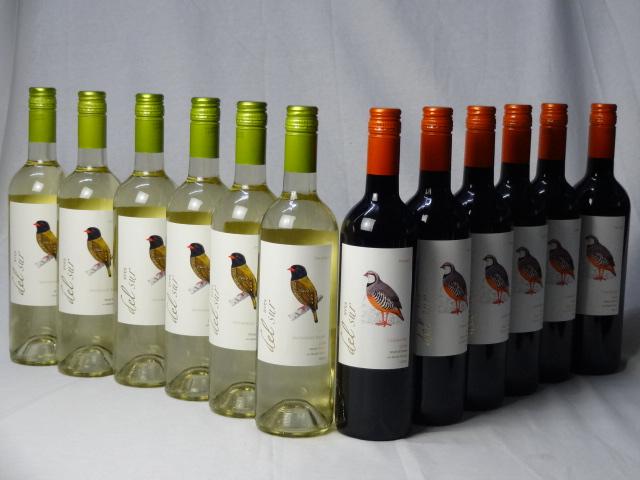 チリ白赤ワイン12本セット デル・スール カルメネール ミディアムボディ6本 デルスール ソーヴィニヨン ブラン 辛口6本 750ml×12本 の通販は