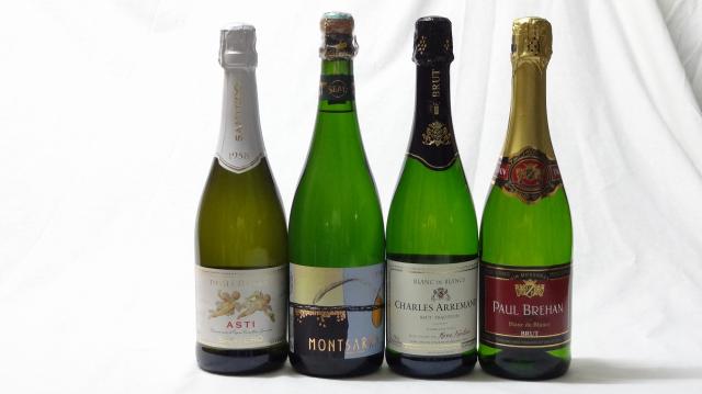 世界の甘口×辛口スパークリングワイン4本セット（天使のアスティ　モンサラセミセコ　シャルルアルマン　ポールブレハン) 750mlの通販は 6,920円