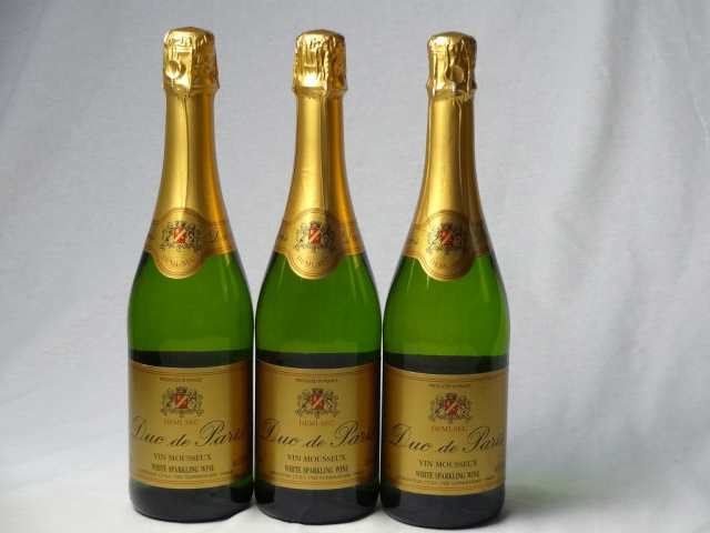 フランススパークリング白ワイン7本セット デュック ド パリ ドミセック(やや甘口) 750ml×7本の通販は