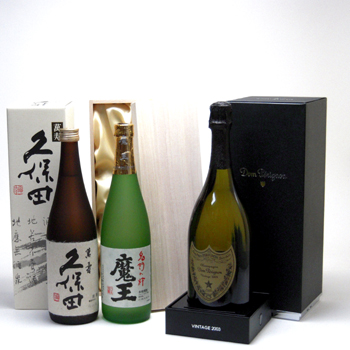セレクションSAKE福袋3本セット(久保田萬寿純米大吟醸720ml 芋焼酎魔王