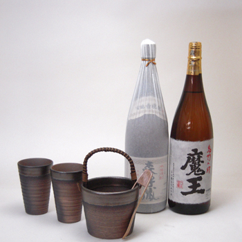 3-1481 森伊蔵・魔王 楽天市場】【正規品】プレミアム焼酎3M飲み比べセット1800ml×3