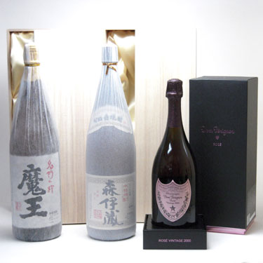 セレクションSAKE史上最強福袋3本セット(芋焼酎魔王1800ml（桐箱入 