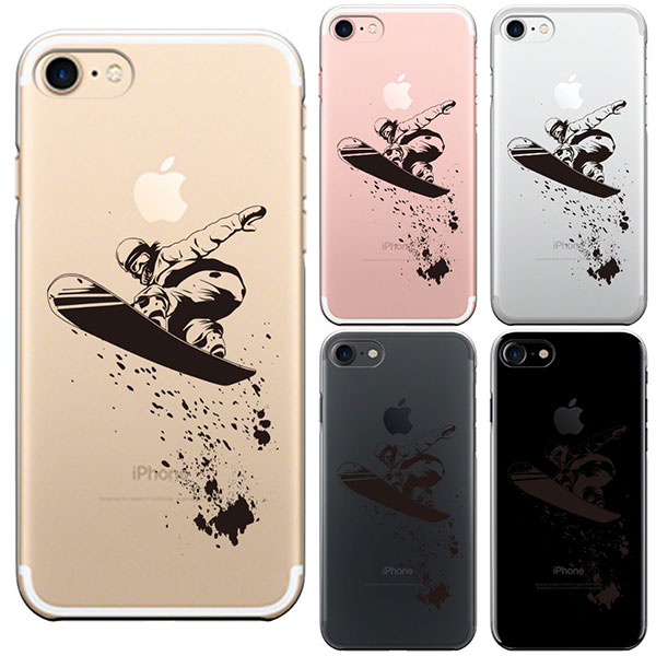 Iphone8 Iphone7 ケース アイフォン ハード クリアケース カバー シェル スノーボード 女子2の通販はau Pay マーケット セレクトショップiine