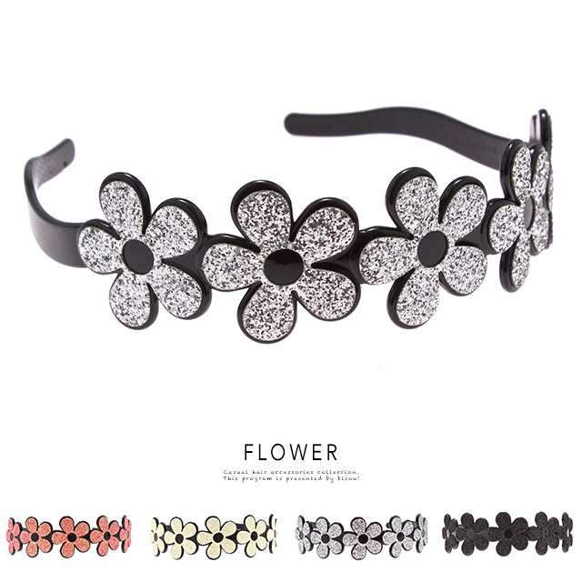 キラキラフラワーのカチューシャ 花 ラメ キラキラ フェス パーティー ヘアアレンジ 髪留め 髪飾り ヘアアクセサリーの通販はau Pay マーケット Soubien Big Saleクーポン対象店舗