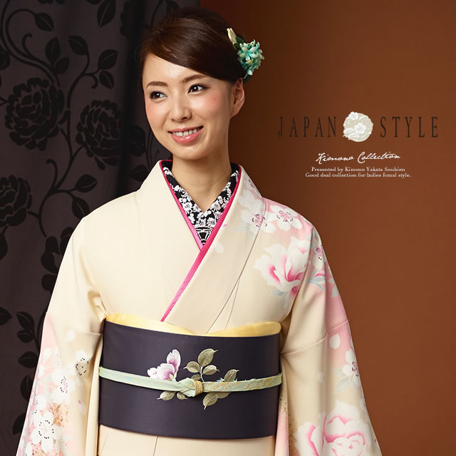 フォーマルにオススメ 人気ブランドjapan Style ジャパンスタイル 訪問着 薄黄色 薔薇 桜 仕立て上がり 送料無料の通販はau Pay マーケット Soubien
