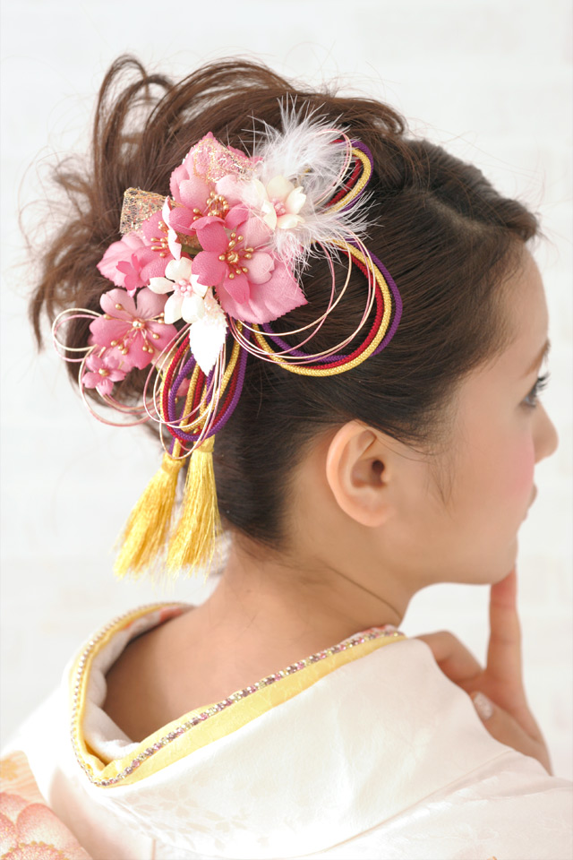 成人式 髪飾り 成人式の髪飾り 2個セット 卒業式 振袖 浴衣 花 フラワー ピンク 桜 レース 羽 水引 組紐 房飾り 髪留め 髪かざり 振り袖 の通販はau Pay マーケット Soubien