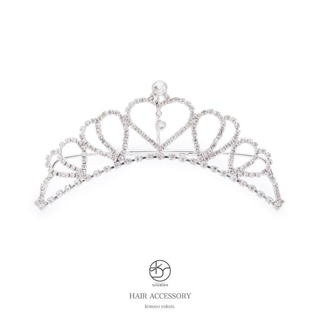 ヘアアクセサリー 髪飾り 銀 シルバー ティアラ風 王冠 クラウン ラインストーン パーティー まとめ髪 アップヘア ヘアアレンジ ドレス の通販はau Pay マーケット Soubien Big Saleクーポン対象店舗