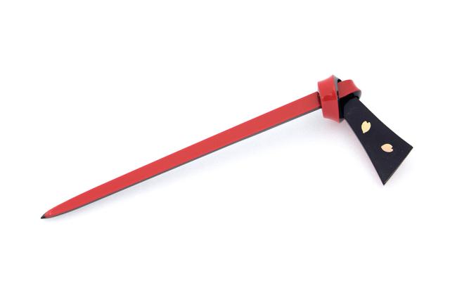 幅広い着物スタイルに使える簪 かんざし 赤 レッド 黒 ブラック 金 桜 花びら レトロモダン 結び簪 小さめ ヘアアクセ 日本製の通販はau Pay マーケット Soubien ポイントupフェスクーポン利用可