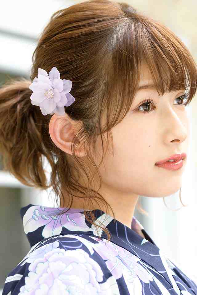 髪飾り 浴衣 花 クリップ 成人式 振袖 子供 ヘアアクセサリー 和装 薄紫 クリアビーズ キッズ 小さい 小ぶり 髪留め 日本製の通販はau Pay マーケット Soubien