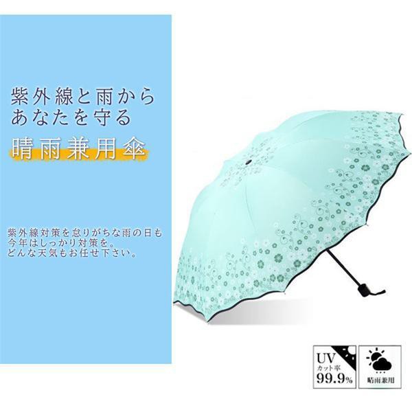 柔らかい 晴雨兼用 折り畳み傘 日傘 雨傘 UVカット シンプル 完全遮光