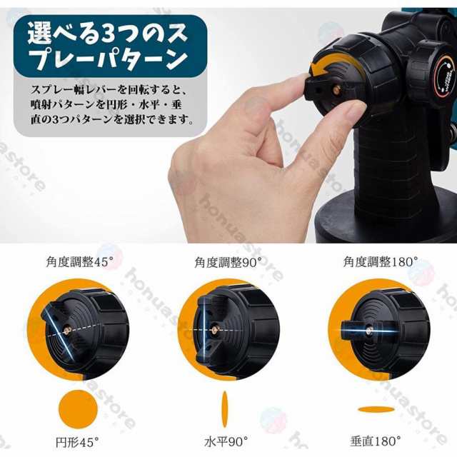 電動スプレーガン コードレス 電動塗装機 マキタバッテリー併用 充電式