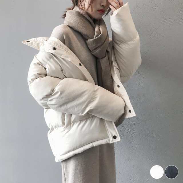 【クーポン利用で30%OFF】コート レディース オーバーサイズ スタンドカラー 中綿 フェイクダウン ジャケット 冬 フェイク ダウンジャケットの通販はその他アウター