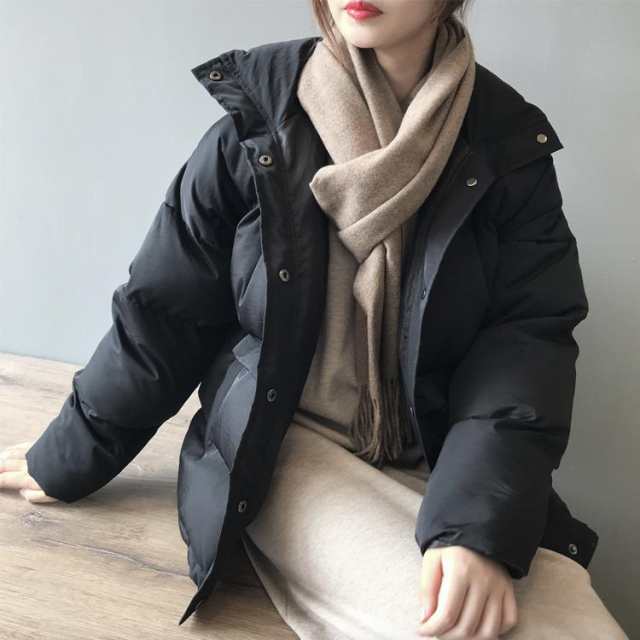 【クーポン利用で30%OFF】コート レディース オーバーサイズ スタンドカラー 中綿 フェイクダウン ジャケット 冬 フェイク ダウンジャケットの通販は