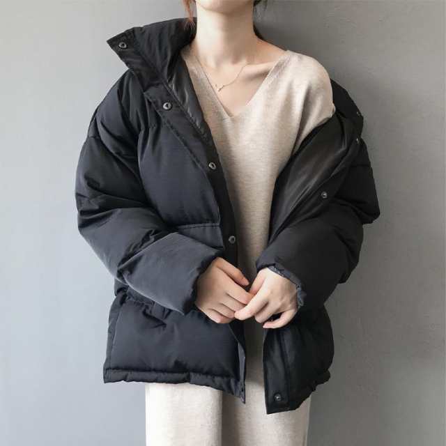 【クーポン利用で30%OFF】コート レディース オーバーサイズ スタンドカラー 中綿 フェイクダウン ジャケット 冬 フェイク ダウンジャケットの通販は