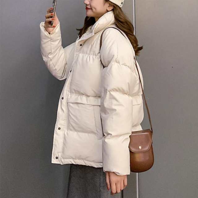 【クーポン利用で30%OFF】コート レディース オーバーサイズ スタンドカラー 中綿 フェイクダウン ジャケット 冬 フェイク ダウンジャケットの通販は