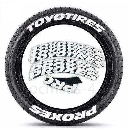 TOYOTIRES PROXES トーヨータイヤ プロクセス タイヤレター ホワイトレター タイヤステッカー｜au PAY マーケット