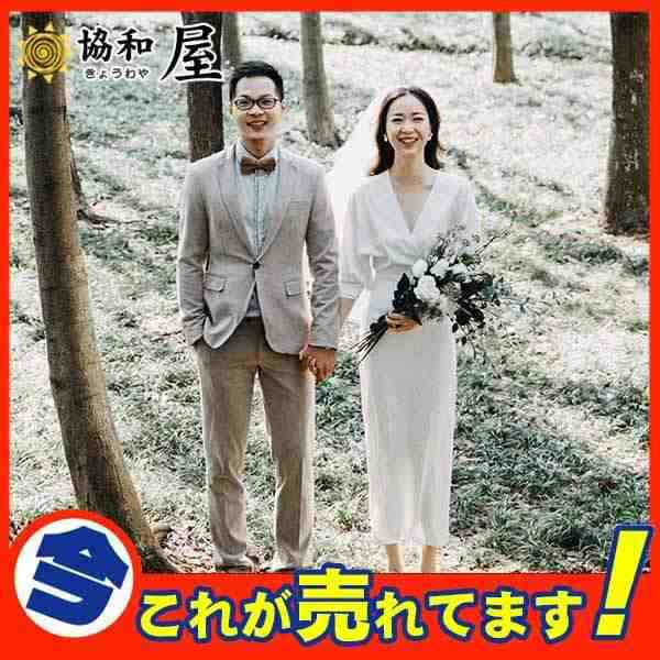 超人気 ウェディングドレス パーティードレス 長袖 ゆったり 二次会 シンプル マキシ 花嫁 披露宴 ブライダル 結婚式 ロングドレス 演奏