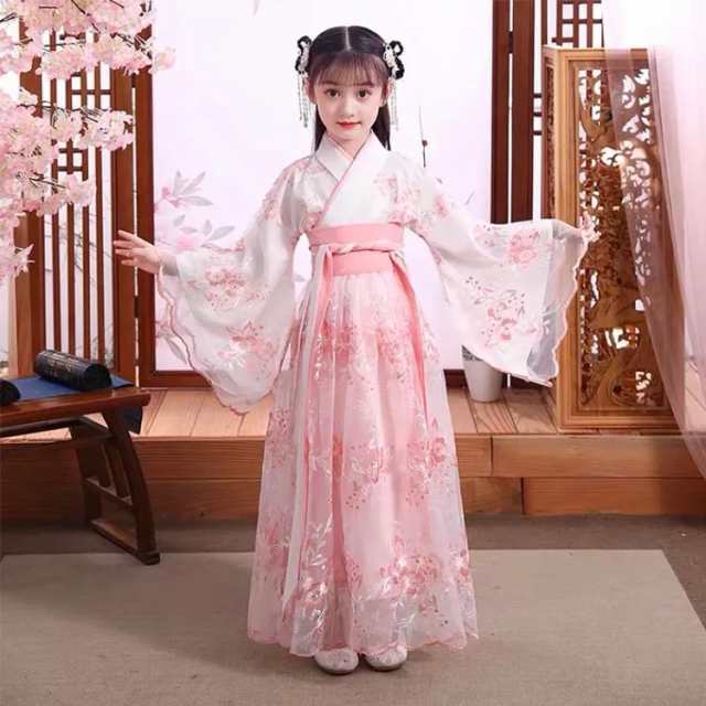 チャイナドレス 女の子 チャイナ服 唐装 漢服 ドレス 中国古風