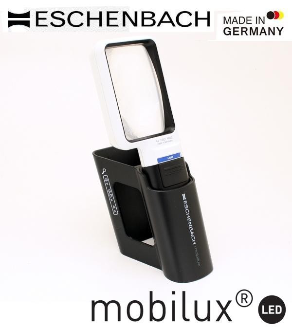 エッシェンバッハ mobiluxLED+mobase LEDワイドライトルーペ＆専用スタンド 50×75mm(4倍) 1511-4M |b03