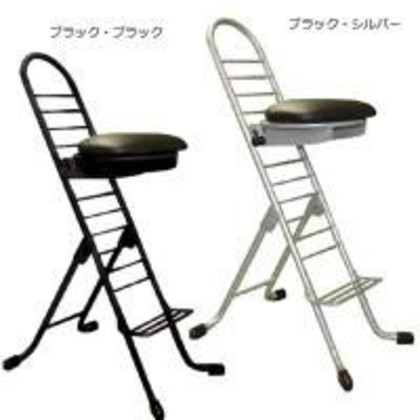 ルネセイコウ プロワークチェアラウンド 日本製 完成品 PW-700R ブラック・シルバー |b03