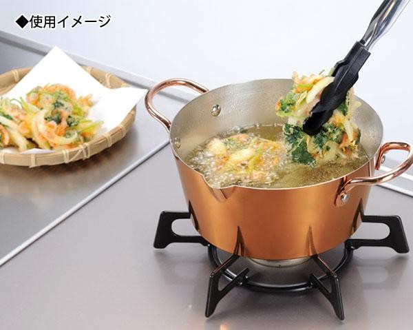 ガス火専用・日本製 からっと銅のあげなべ18cm 3782 |b03_1