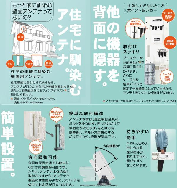 マスプロ電工 屋外用 地上デジタル放送用 UHFアンテナ SKY WALLIE (スカイウォーリー) V20素子アンテナ相当 U2SWLA20V |b03_1