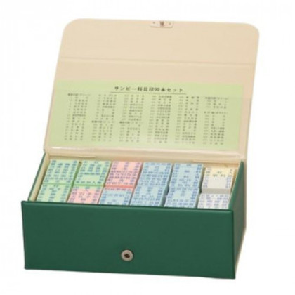 ゴム印(既製) 勘定科目印 90本セット KS-90S |b03