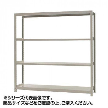 軽中量仕合わせ 耐荷重150kg印字機 単体 間口1200×奥ふかさ300×高さ1800粍 4段 象牙色 |b03