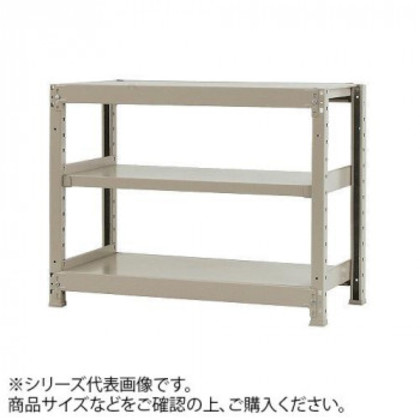 軽中量仕合わせ 耐荷重200kg印字機 単体 間口900×奥ふかさ600×高さ900粍 3段 象牙色 |b03