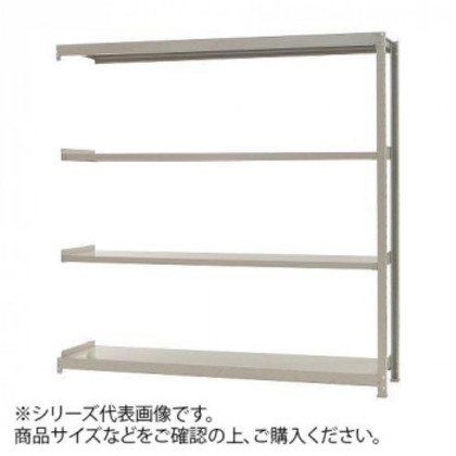 軽中量仕合わせ 耐荷重200kg印字機 繋ぎ合わせる 間口1200×奥ふかさ300×高さ2400粍 4段 象牙色 |b03