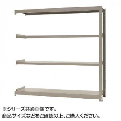 中量ラック 耐荷重300kgタイプ 連結 間口900×奥行450×高さ1500mm 4段 ニューアイボリー |b03