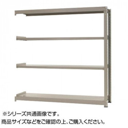 中量ラック 耐荷重500kgタイプ 連結 間口900×奥行450×高さ1500mm 4段 ニューアイボリー |b03