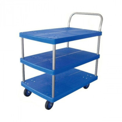 プラスチックテーブル台車 テーブル3段式 最大積載量150kg PLA150Y-T3 |b03 18,013円