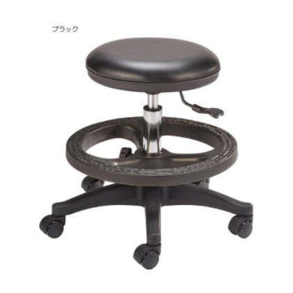 サロン向け ステップ付きスツール LB-5 60250・ブラック |b03