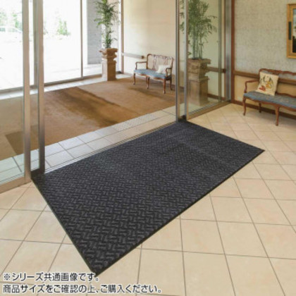 インドアマット エコトライマット 12号 90×120cm 灰 |b03