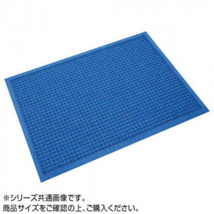 インドアマット ウォーターホースT 146×88cm 青 |b03