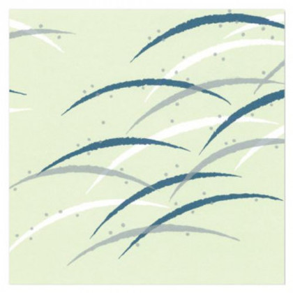 包装紙 Sラップ ススキ 青 全判 100セット S-255B |b03