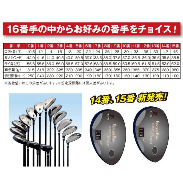 ファンタストプロ TICN ユーティリティ 15番 シャフト硬度R UT-18(R) |b03_7