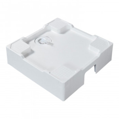 テクノテック 洗濯機用床上配管対応防水パン TPR640-W3-F1 開口有専用排水トラップ付専用フレキ付 ニューホワイト |b03