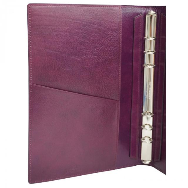 ASHFORD アシュフォード システム手帳 イシュー A5 15mm note パープル