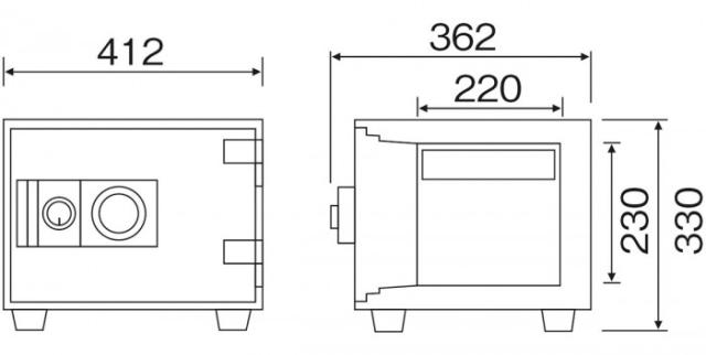 ダイヤセーフ 家庭用耐火金庫 ダイヤルロック(ダイヤルタイプ) D30-1 |b03_1