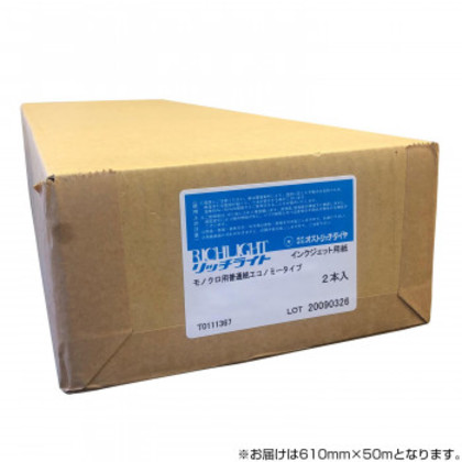 オストリッチダイヤ RJP64モノクロ用普通紙エコノミータイプ 610mm×50m 2本入 RJP64-24 |b03